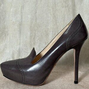 Prada | Brown/Grey | Wing Tip | Pump | Fair